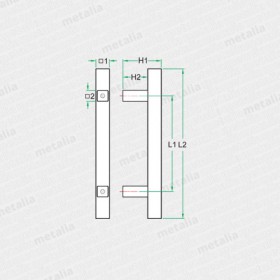 objektové madlo PH50-technický list