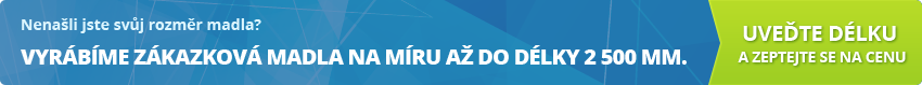 Vyrábíme zákazková madla na míru až do délky 2500mm.